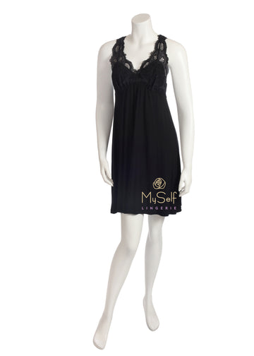 FLEUR'T 630 Lace T-Back Short Chemise myselflingerie.com